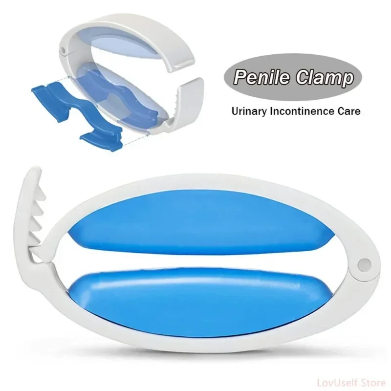 

Adjustable Male Penis Clamp Urinary Incontinence Penile Care Clamp Clip Silicone Medical Accessories Men Genital Lock In Master