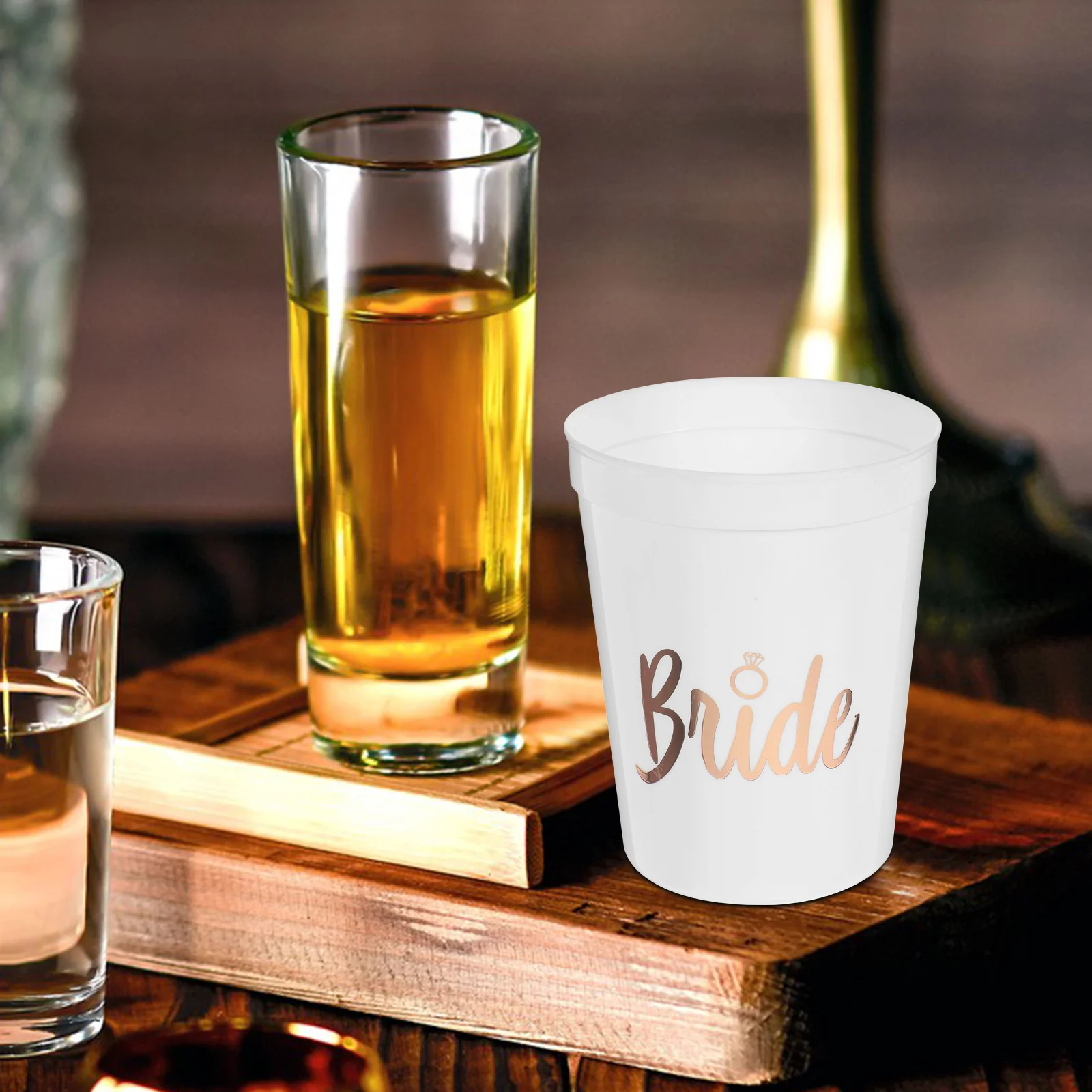 4pcs Bachelor Party Plastic Cups Cocktail Cup Juice Cup Plastic Cup Party Favor Wedding Cup Party Glasses