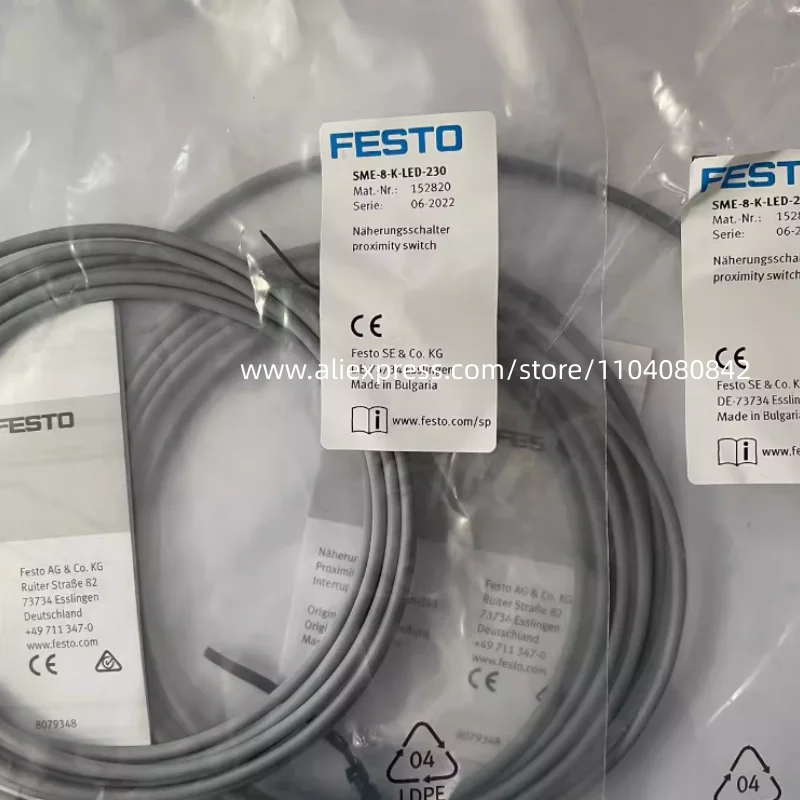 

Новый оригинальный датчик Festo 152820-SME-8-K-LED-230 8150171-SDBT-MSB-1L-PU-K-2-LE