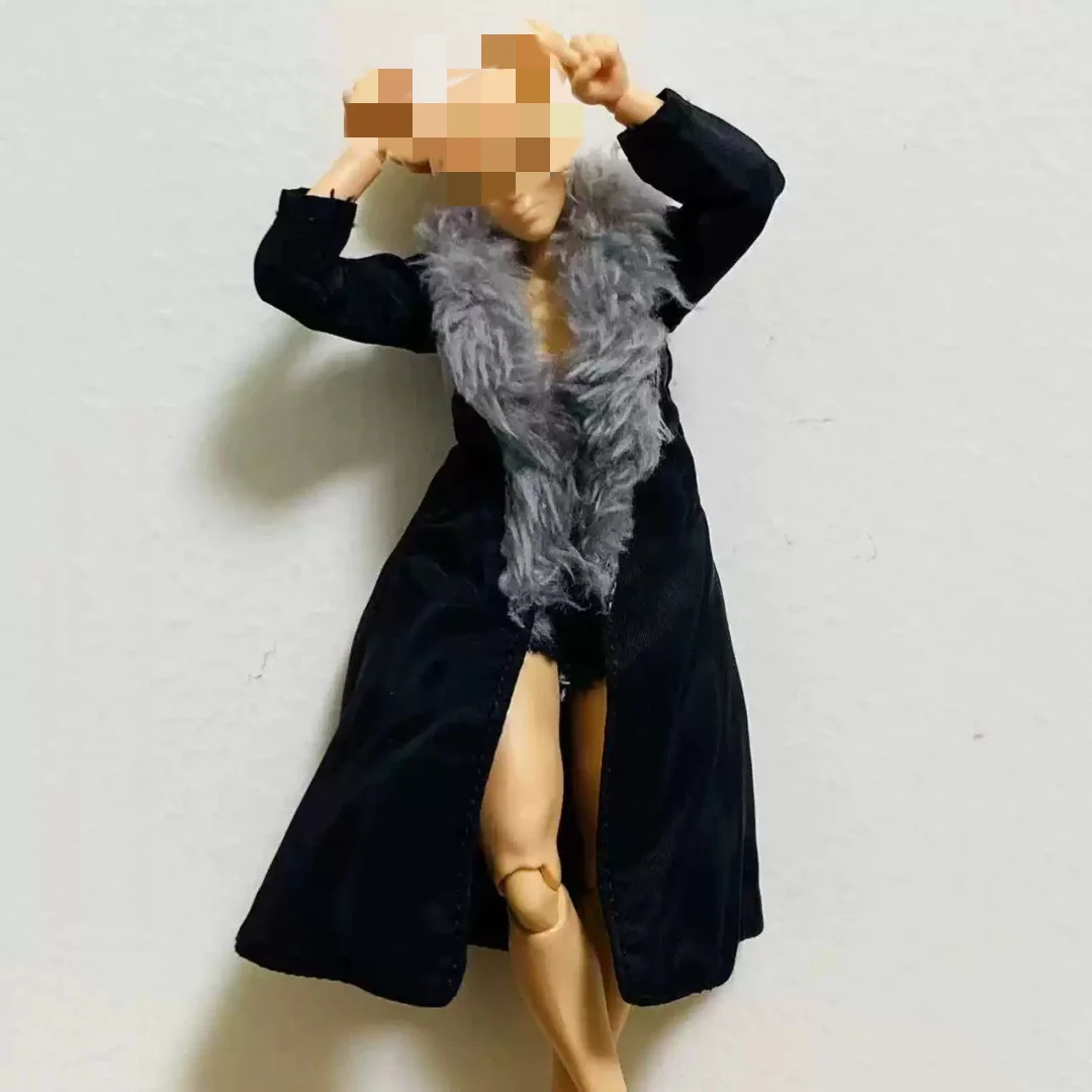 

1/12 Female Long windbreaker Coat Clothes Model for 6'' F figure toys Model for 6" Anime Narrow shoulder Body Action Figure
