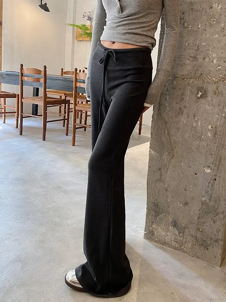 American Sle pantalones de Yoga de cintura alta para mujer Otoño Invierno nueva pierna recta Bell Bot pantalones deportivos adelgazantes pantalones casuales