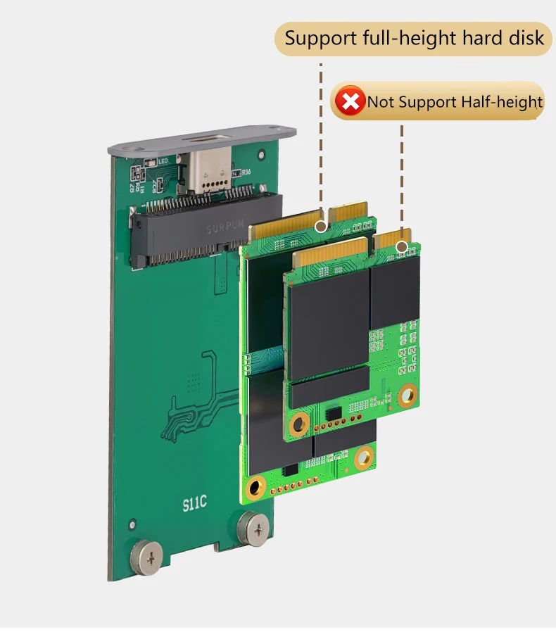 Wsata para usb 3.1 ssd gabinete externo hdd disco rígido caixa gen2 10gbps adaptador de armazenamento para acessórios de pc
