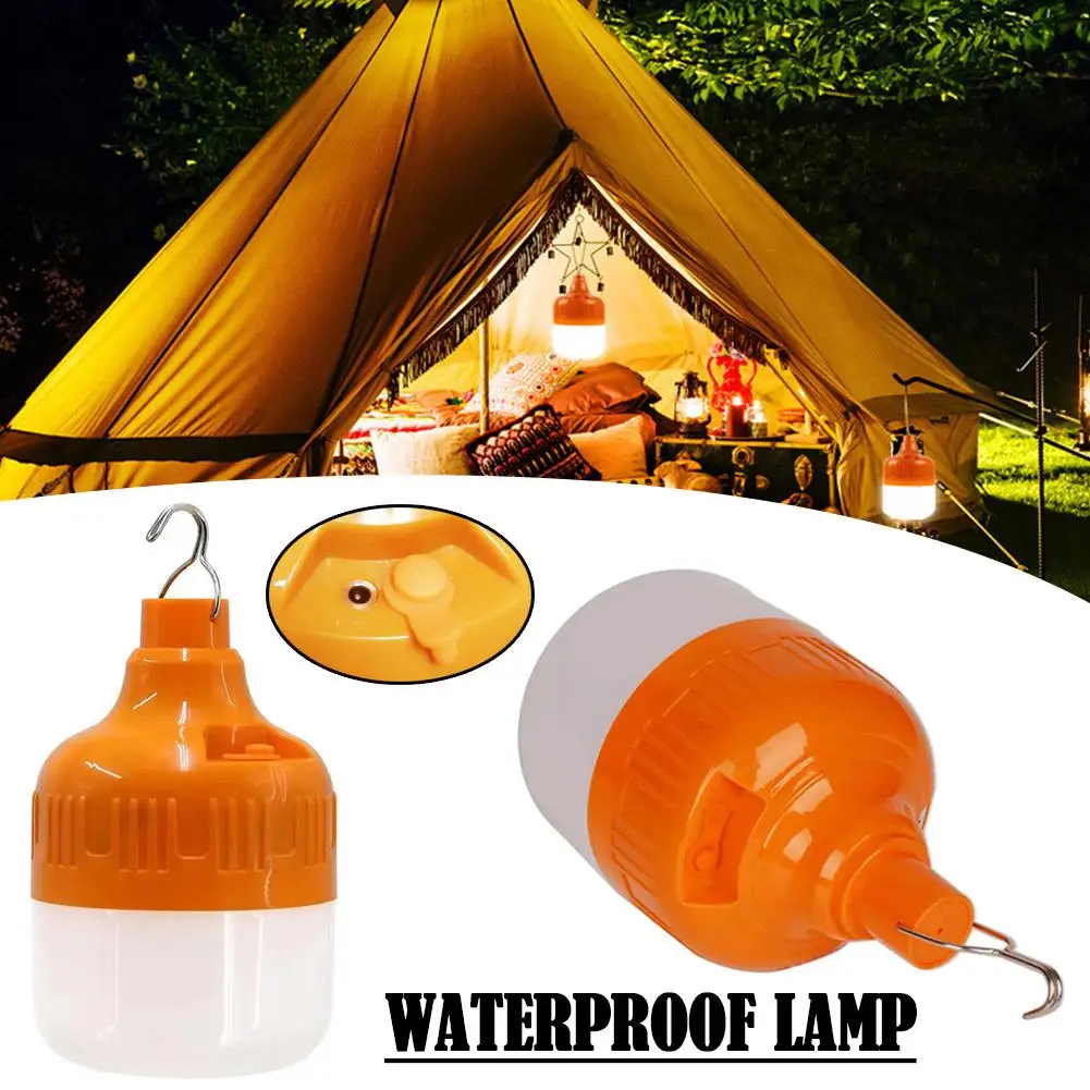 Rechargeable Ultra Bright Long Battery Life Wireless Mobile Waterproof Lighting Bulb Night Market Stalls Street Lamps