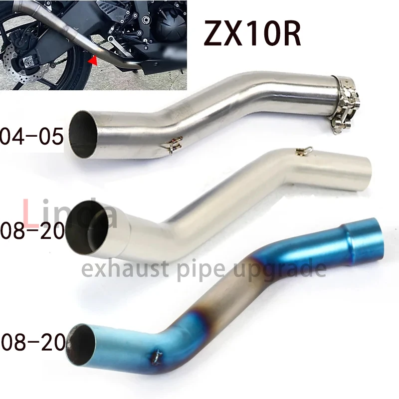 

For Kawasaki ZX10R ZX-10R 2008-2020 2004 2005 Motorcycle Racing Exhaust Pipe Modified Motorcycle Exhaust Muffler