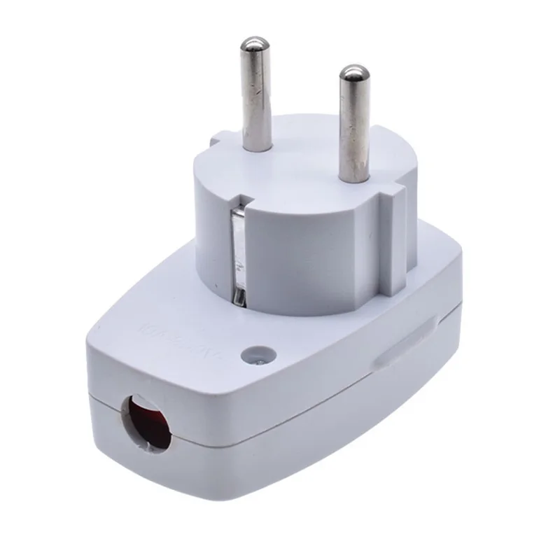 Germany Schuko Rewireable Power Plug Wih on-off Power Swtich 250V 10A EU CEE 7/7 Standard Adapter Receptacle Connector