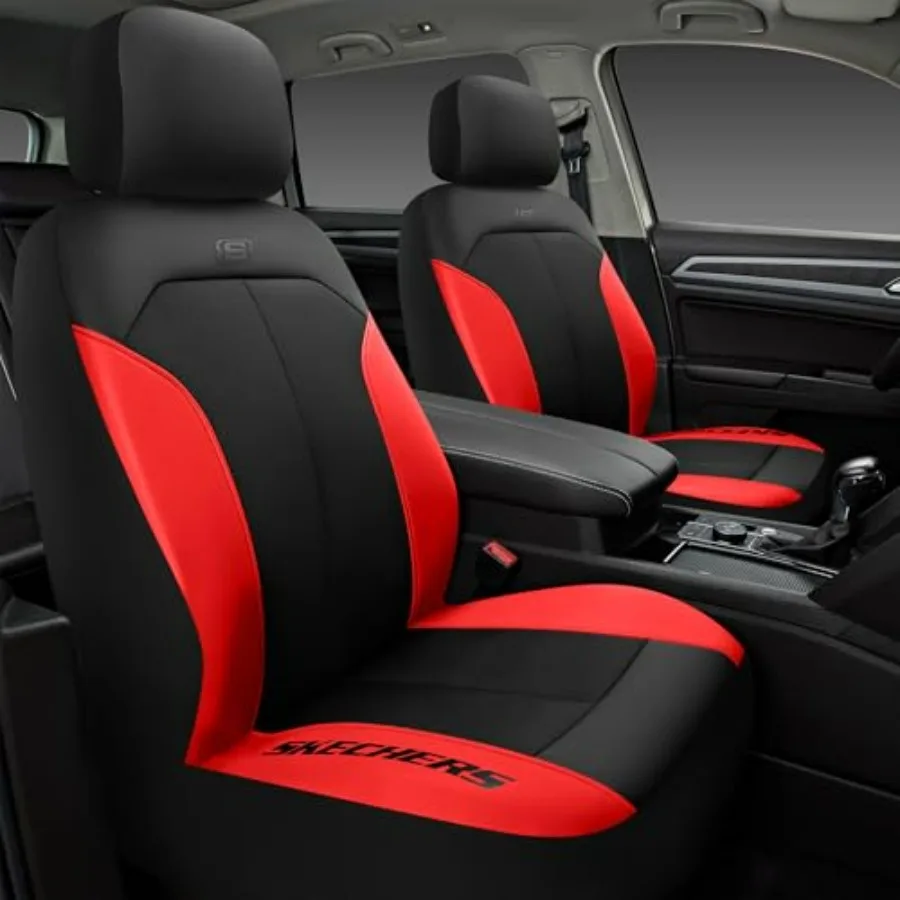 

Красные водонепроницаемые чехлы для передних сидений автомобиля, универсальные, из ткани Оксфорд, подходят для большинства легковых автомобилей, внедорожников и грузовиков