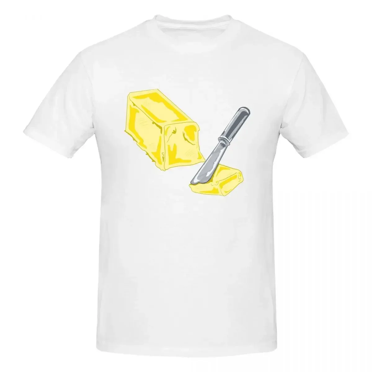 

Oh Butter 100% Cotton T-shirt Male Classic T Shirts Men Round Neck Short Sleeve S-6XL