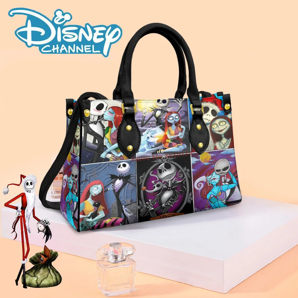 Hot Selling Disney Christmas Fright Night Creative Hand Bag Cartoon Film Peripheral Jack Fashion Print Bag Gifts Spot Sale