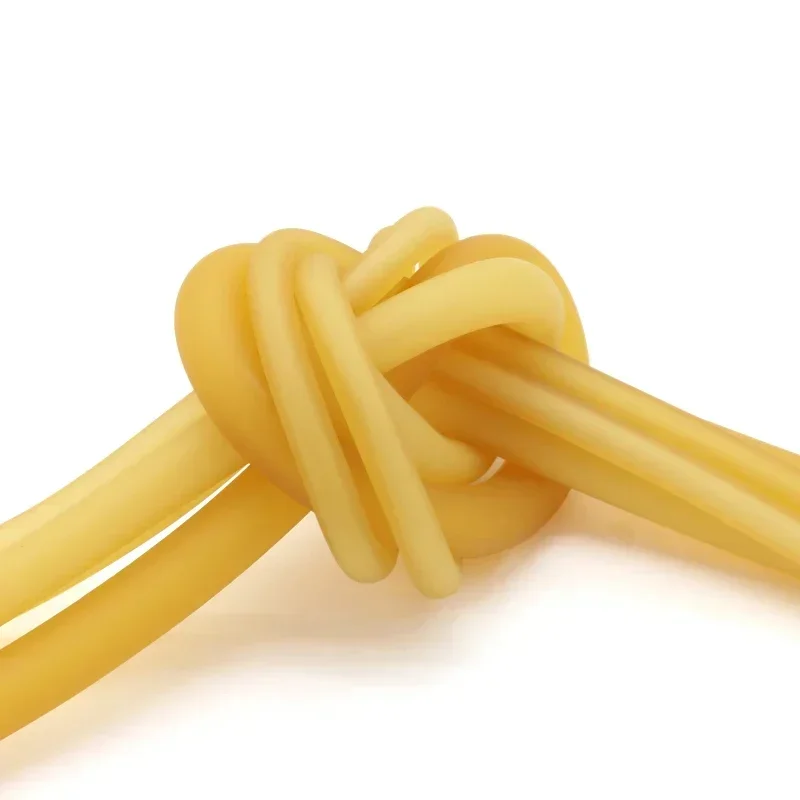 1/3/5M Nature Latex Rubber Hoses ID 1.6 ~18mm High Resilient Elastic Surgical Medical Tube Slingshot Catapult Yellow