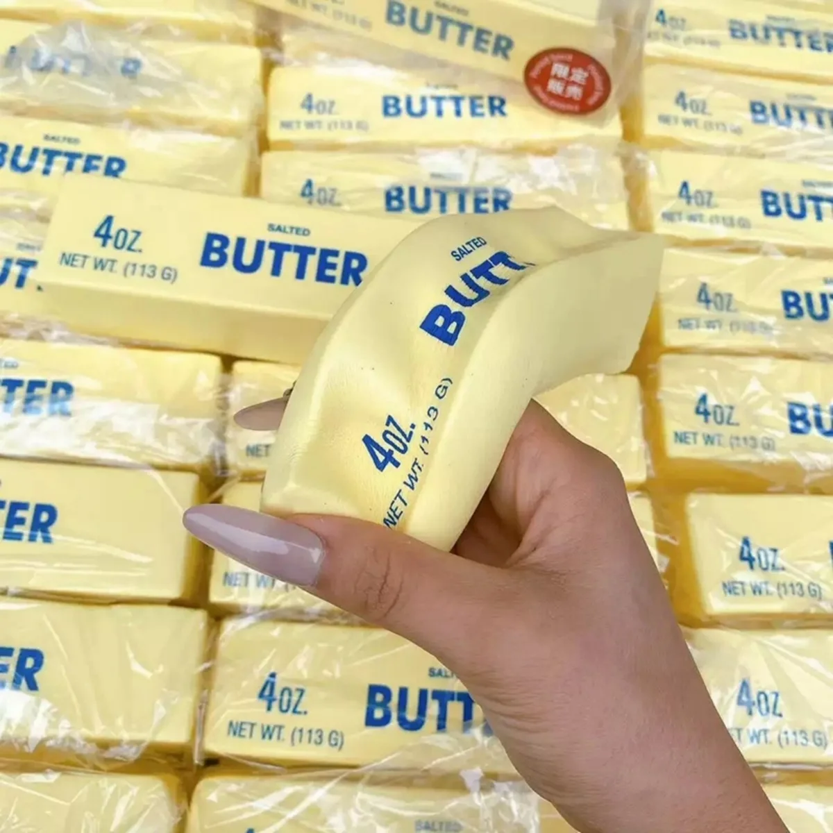 Soft Slow Rebound Butter Stick Squeezing Toy Realistic Butter Sticks Decompression Fidget Toys Stress Relief for Parties Games