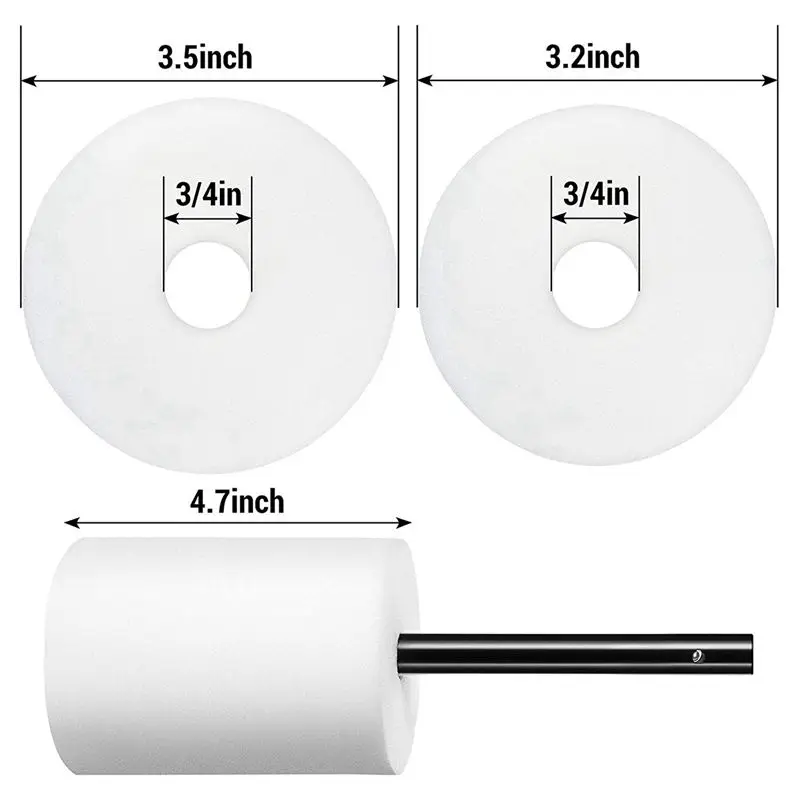 B03C-24 Pcs 2 Sizes Cup Turner Foam Tumbler Inserts For 3/4 Inch PVC Pipe Tumbler Inserts Fit 10 Oz To 40 Oz Tumblers