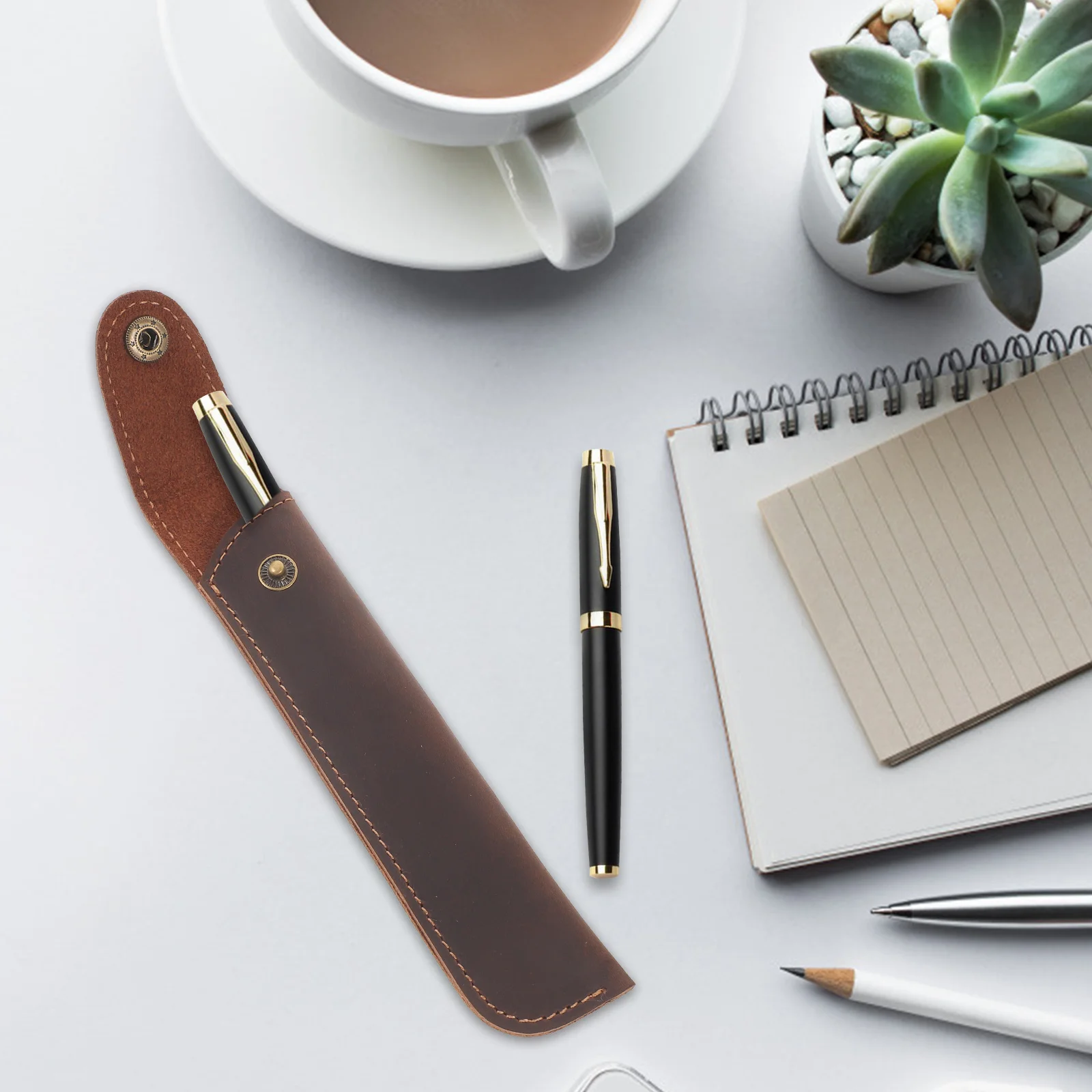 

Pen Sleeve Portable Pouch Bag Fountain Pen Gift Pouch Stylish Design Easy Insert Remove Pencil Sleeve