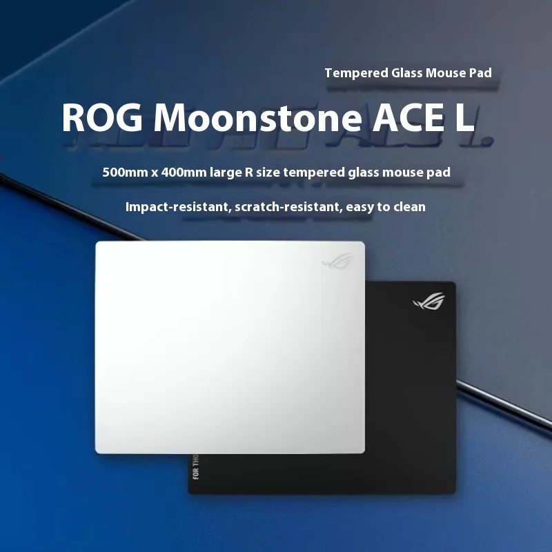 

Moonstone ACE L Tempered Glass Gaming Mouse Pad Custom 350x260mm 500x400mm Delicate Non-slip and Stable Mouse Pad for FPS Games