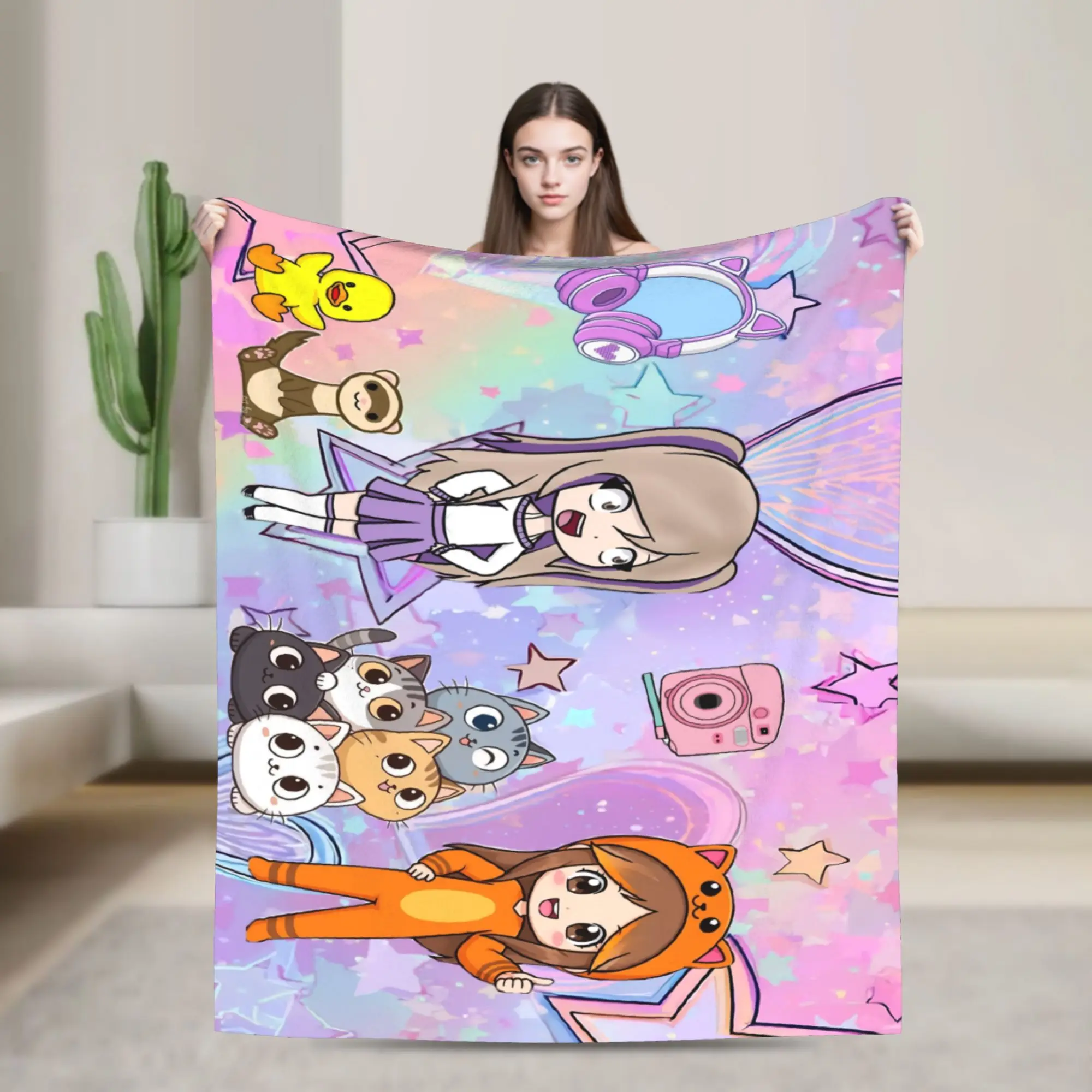 Relax Dense Real Mix Collage Lyna Vallejos Blanket Quality Super Soft  Bedding Throws Winter Kids Adult Chair Sofa Bed Bedspread