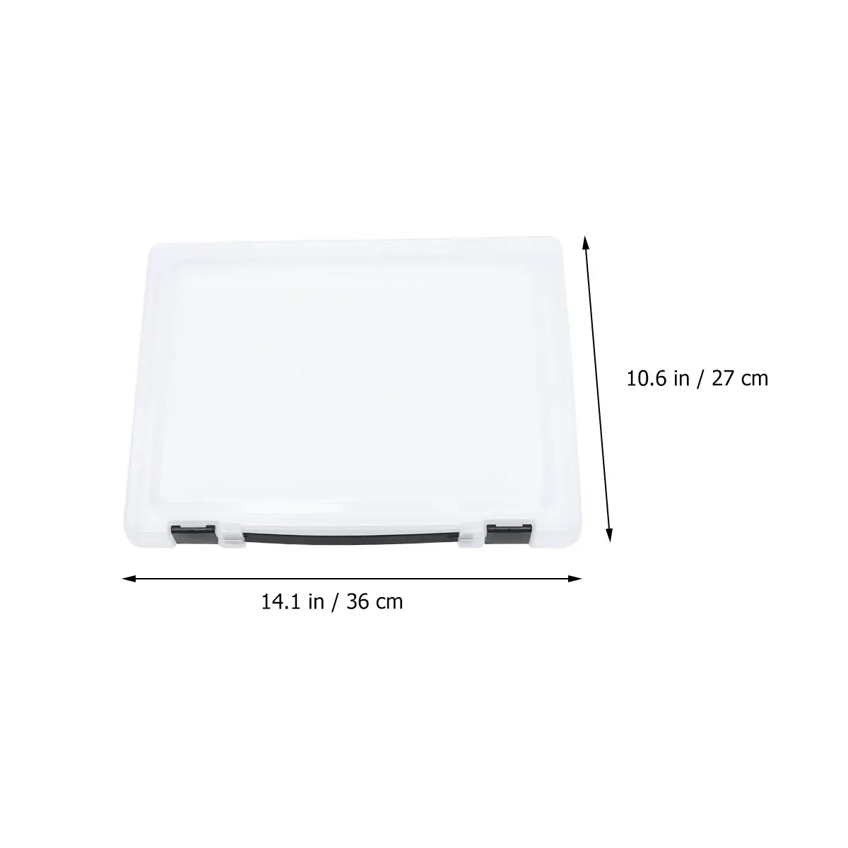 Professional Document Storage Box Transparent Lid Stackable File Case Paperwork Holder Office Supplies Stationery Organizer