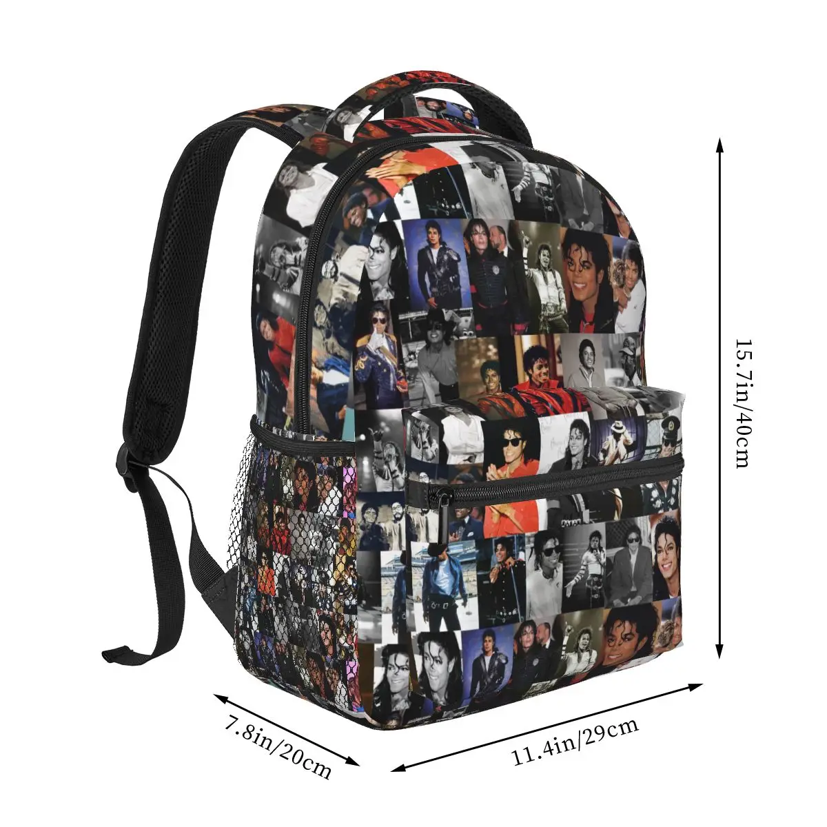 Imagem -02 - Michael Jackson Mochila para Meninas Meninos Viagem Mochila Mochilas para Bolsa Escolar Adolescente