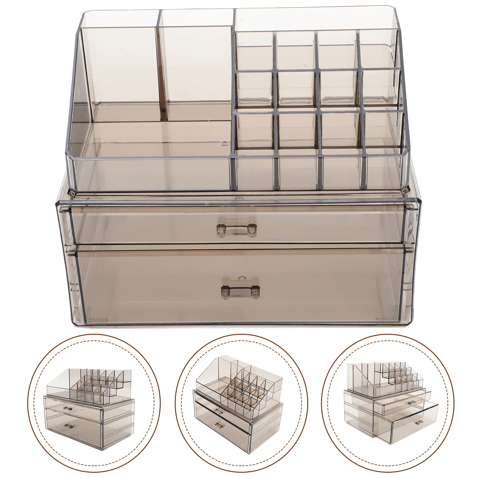 

Clear Storage Rack 4 Layer Transparent Drawer Desktop ganizer Skincare Lipstick Cosmetics Bathroom Vanity Tray Material Multi