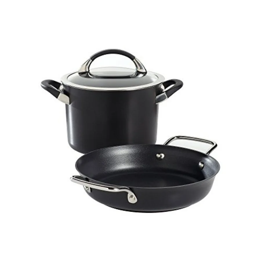 

Симметрия 3-шт. Набор посуды с твердым анодированным антипригарным покрытием