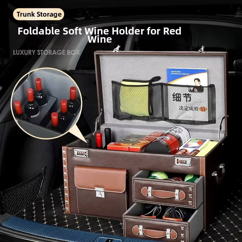 Waterproof Car Trunk Storage Box with Handle for SUV Custom Logo OEM Wholesale Manufacturer Qualified Supplier Auto Organizer