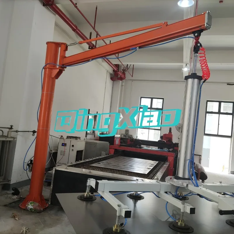 Cantilever vacuum suction cup lifting device, laser feeding machine, sheet metal lifting and handling Machine hoist