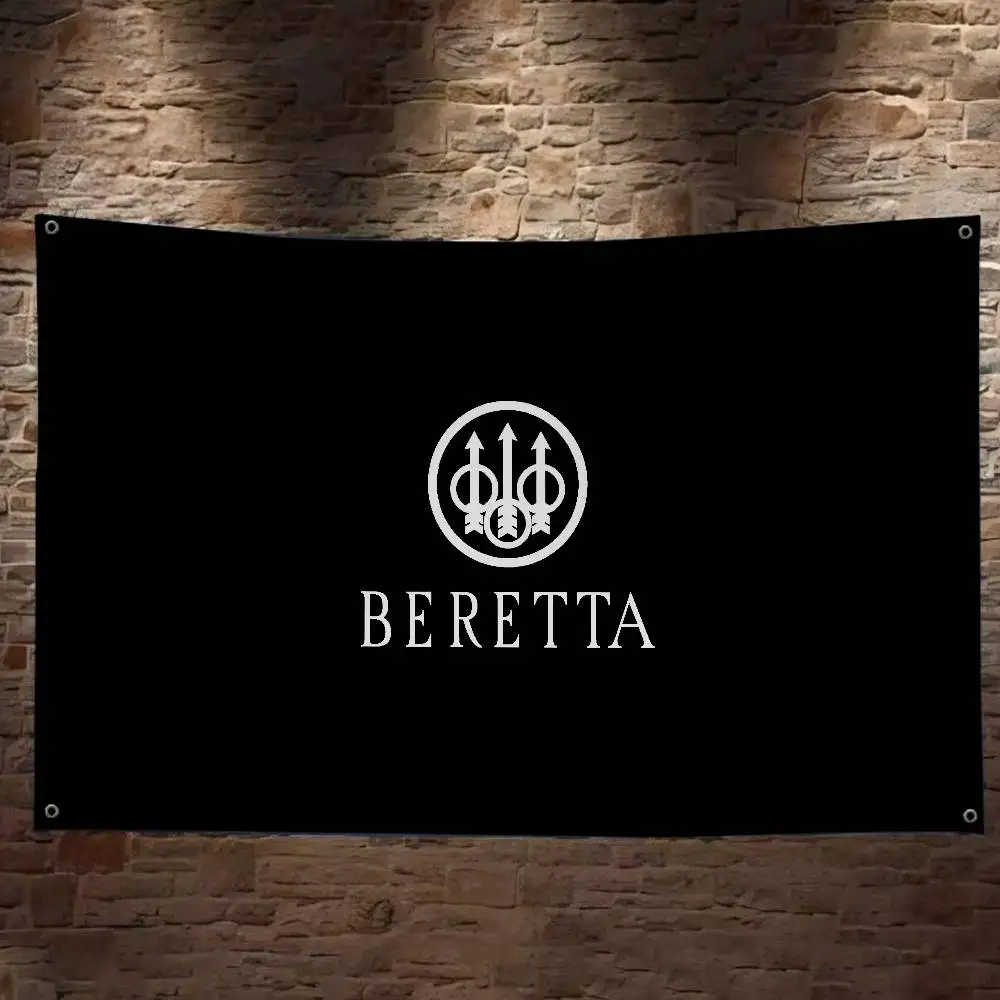 G-Gun BerettaS LOGO Cartoon Flag Art Science Fiction Room Home Decor Wall Hanging Home Decor Banner