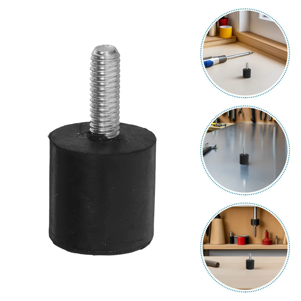 

12Pcs Furniture Levelers Adjustable Rubber Feet M6 Screw Anti-Slip Noise-Reducing Floor Protecting Pads for Tables Chairs