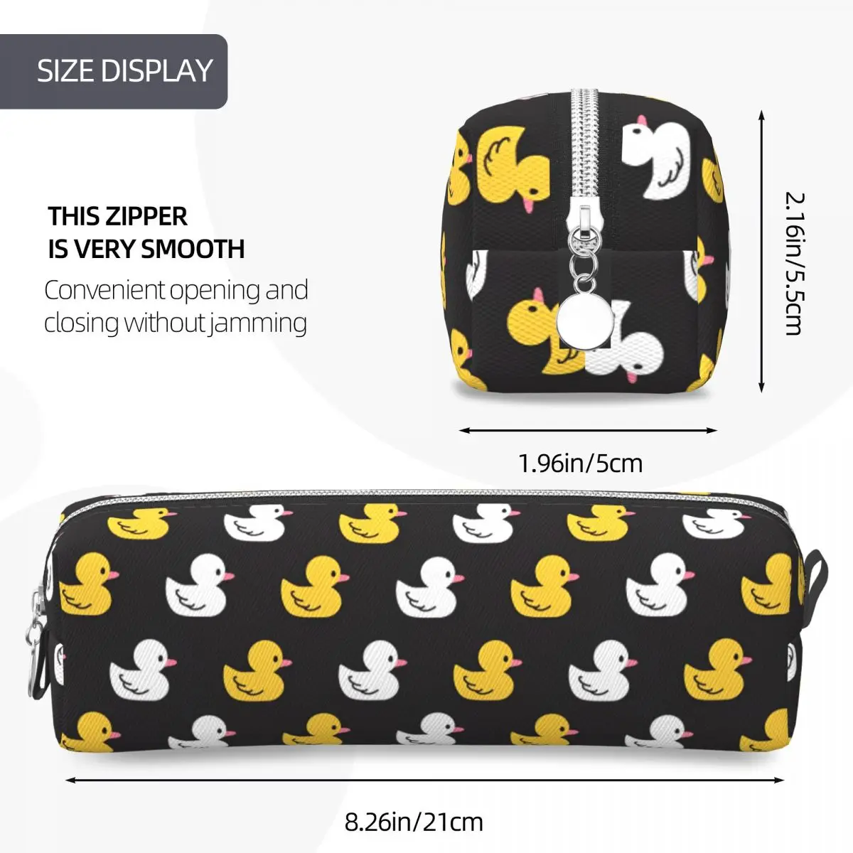 Fun Cute Duck Cartoon Pencil Case Pencil Pouch Pen for Student Big Capacity Bags Office Gift Stationery