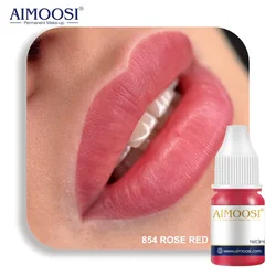 AIMOOSI Lip Micropigmentation Pigments 3ML Permanent Makeup Pigment for PMU Black&Brown Microblading Ink for Eyebrow Eyeliner