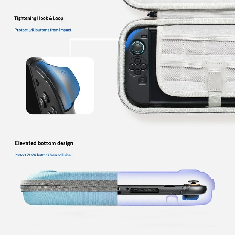 Hard Carrying Case For Switch 2 Shockproof Protective Handbag Portable Storage Pouch Anti‑Scratch Travel Game Device Storage Bag