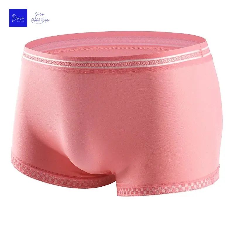 1 pc Lace Men Panties Ice Silk Boxer Colorful Breathable Panty Male Large Ultra Thin Boxer Shorts Sexy Underwear for Men