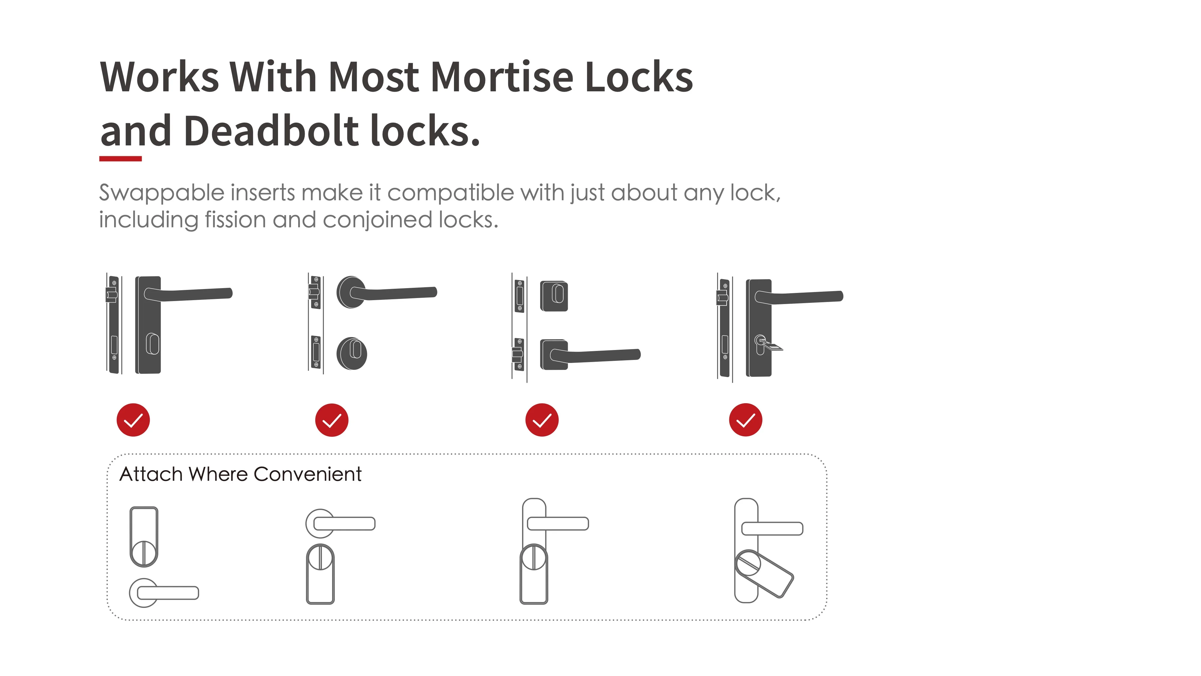 Tuya Smart Lock for Hotels Apartments & Offices - Bluetooth APP Fingerprint Password Smart Key Unlocking