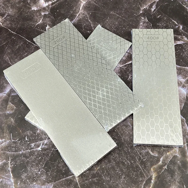 Double-sided sharpener Professional Diamond Sharpening Panel Honeycomb mesh Design suitable for Scissors kitchen knife grinding