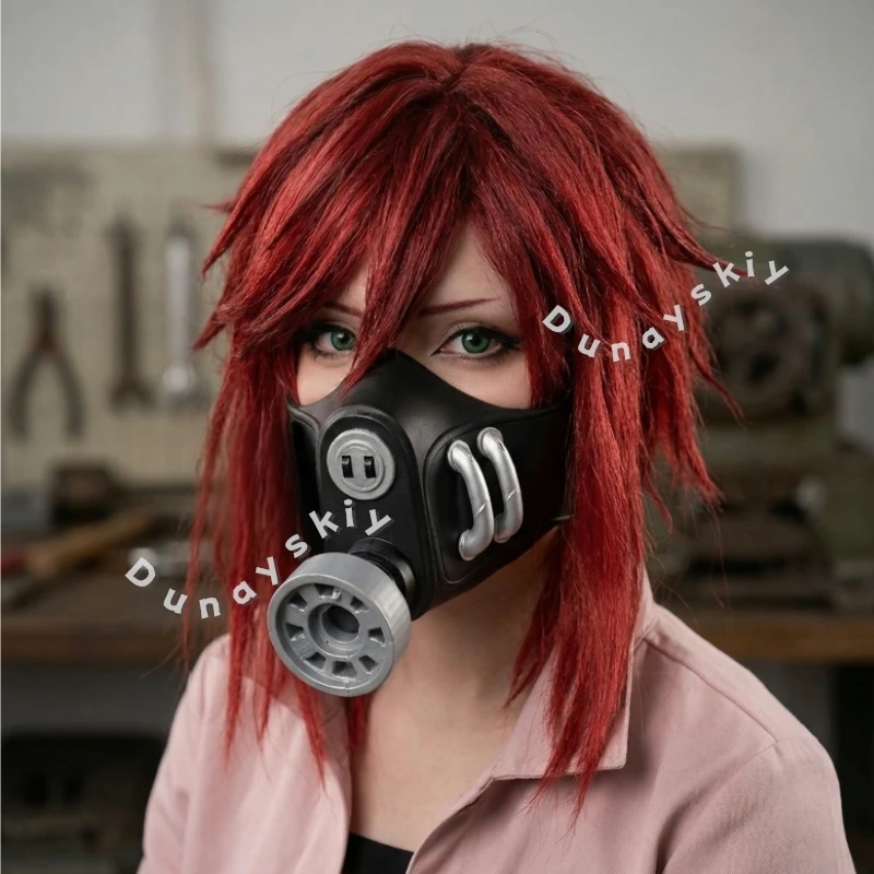 

Реплика газовой маски для косплея, модель Riyo Reaper Rudo, аксессуары, стильная панк-маска 3D из полимолочной кислоты, реквизит для косплея Gachiakuta