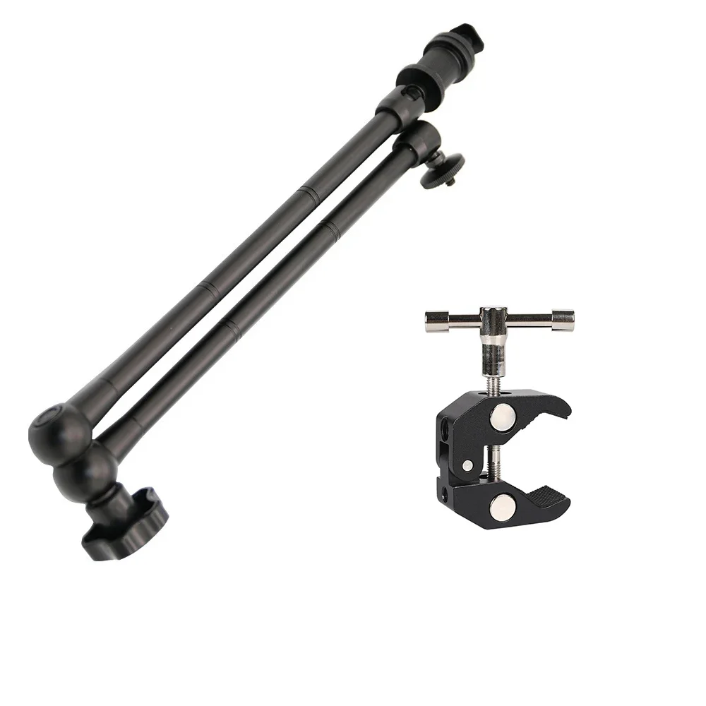 FF-CJ27  DD23Inch Articulating  Wall Mount Super Clamp Holder Stand for Photography Props Camera Photo Studio Accessories