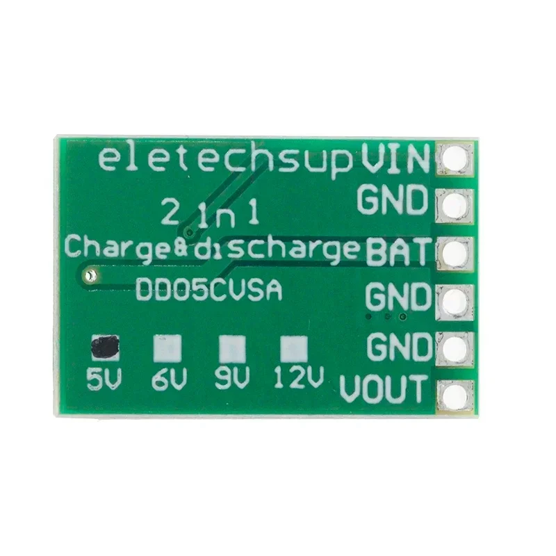 3.7V 4.2V Charger 5V 6V 9V 12V Discharger Board DC DC Converter Boost Module Solar Mobile Power Charger Lithium Battery DD05CVSA