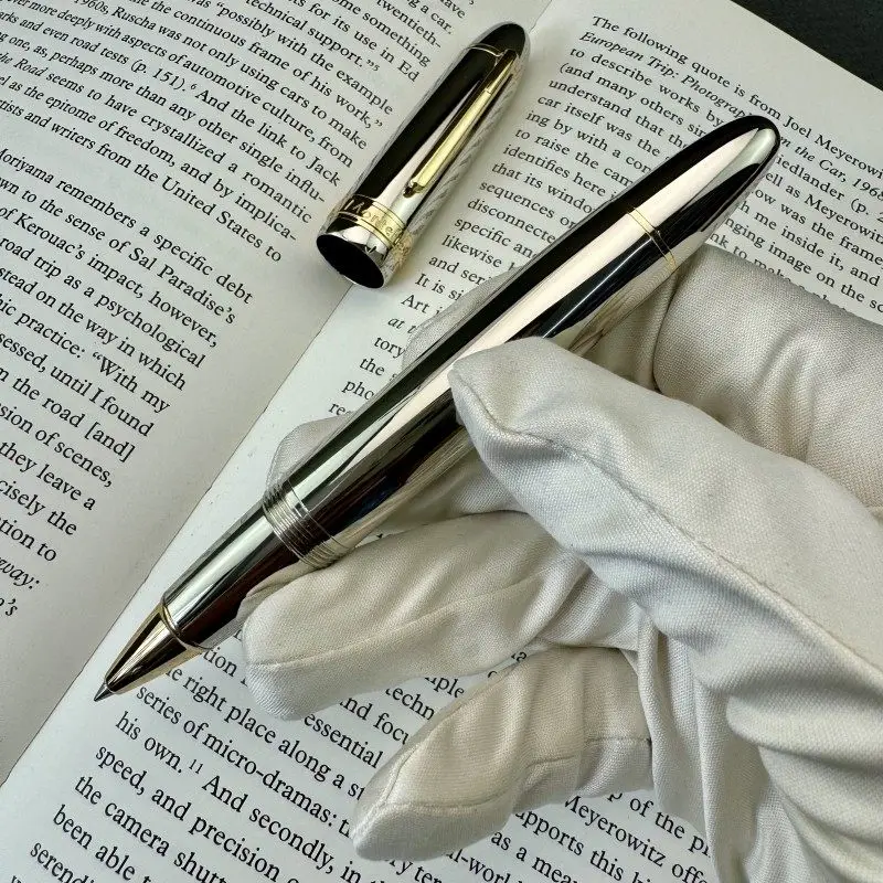 Montefiore Premium Signature Pen Metal Orb Pen German Design 149 Brass Silver Water Based Pen Fountain Gift