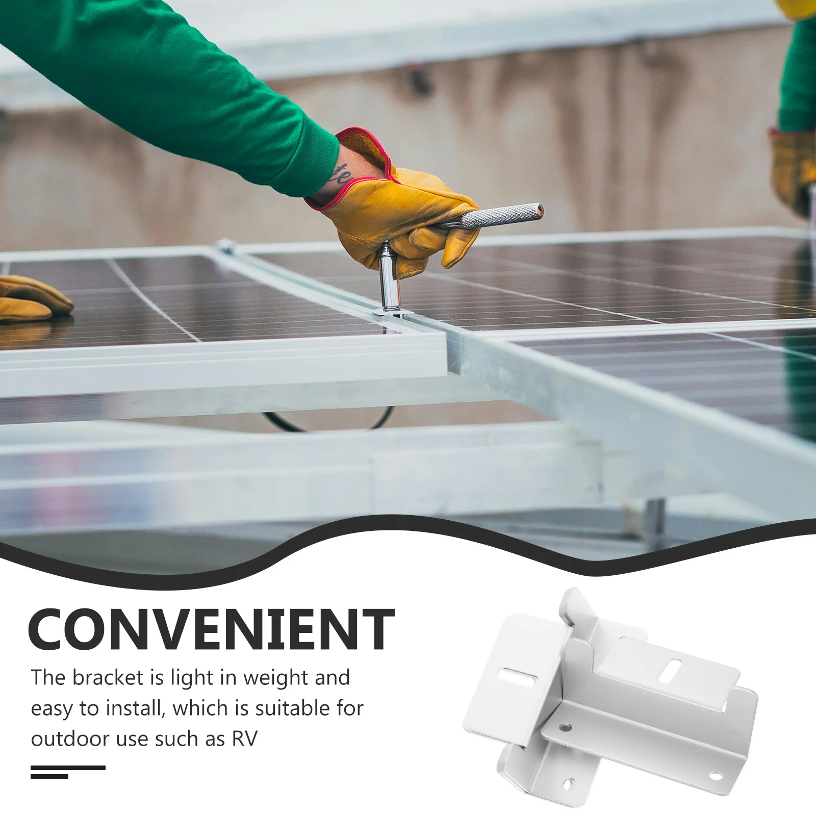 

4Pcs Solar Panel Mounting Brackets Rv Roof Z Clips Lightweight Sturdy Reliable Quick Installation Versatile Use