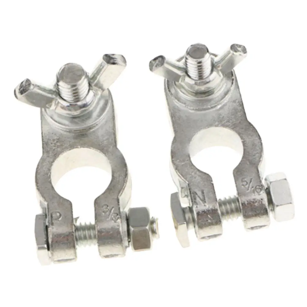 

1Pair Battery Terminal Connector Universal Positive Negative Adapter for Car Truck Battery Clamps High Current Wiring Connection