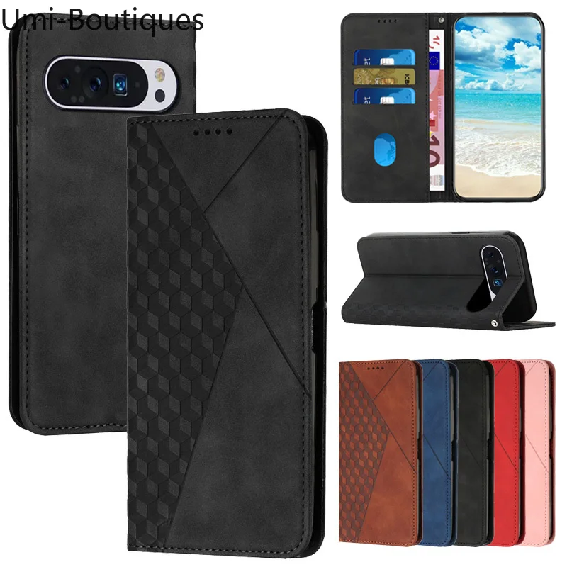 

Luxury Magnet Case on For Google Pixel 9 Pro Phone Case sFor Google Pixel 9 Pro XL GGX8B Pixel9Pro GR83Y G2YBB Flip Stand Cover