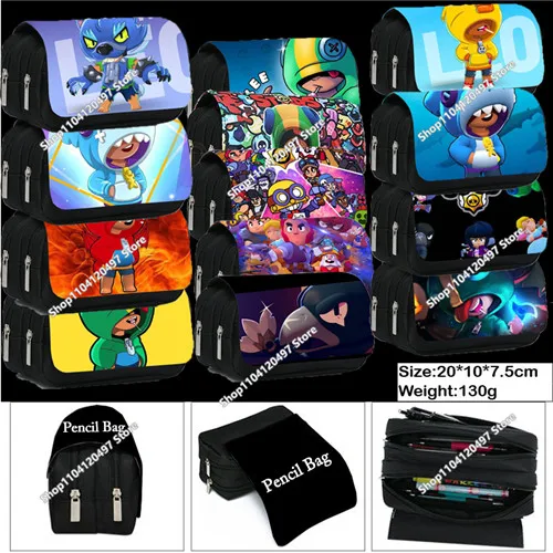 

Anime Pencil Case Print Pen Bag Cartoon Students Storage Bag Stationery kids Toy Student Christmars Gift
