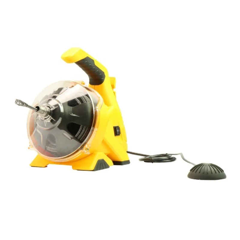 220V AT50 Electric Sewer Pipe Dredging Machine Cleaning Machine 100W Pipe Dredger Drain Cleaner for Toilet Kitchen