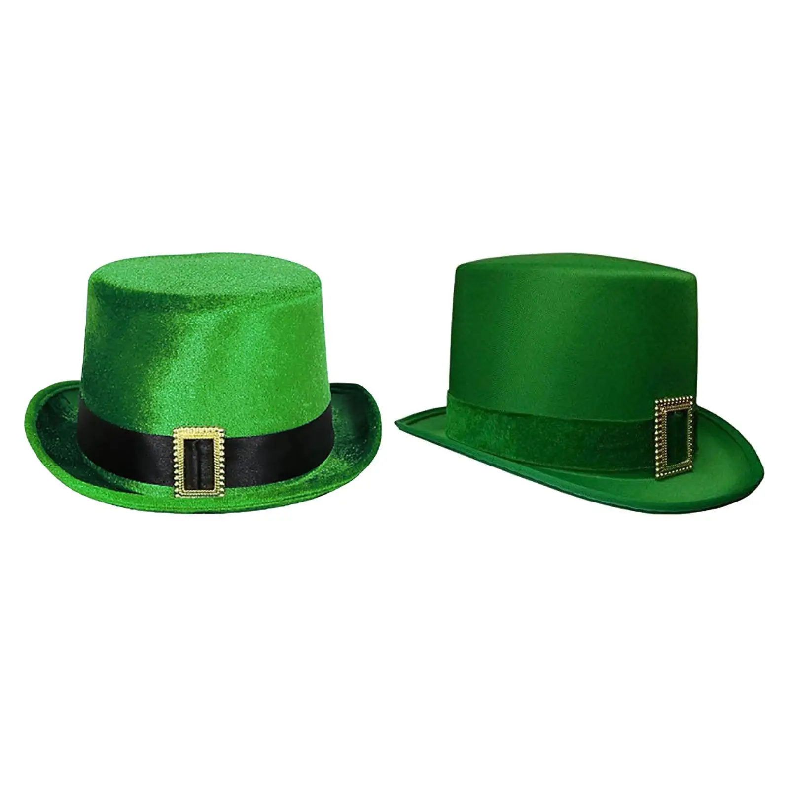 

ST. Patrick's Day Top Hat for Men Women Adult with Buckle Party Hat for Photo Props Party Festival Celebration Family Gathering