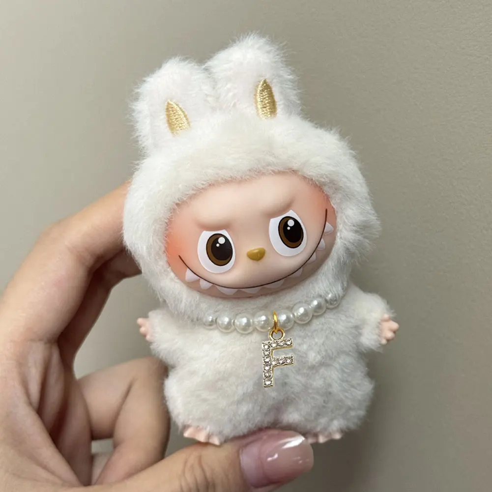 ل قلادة Labubu الصغيرة اكسسوارات رسائل قلادات اللؤلؤ ل Labubu 4.0 دبوس لسلسلة الحب ملابس دمى اكسسوارات #5