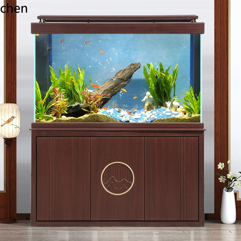 

YFY medium and large ultra-white glass aquarium partition screen Chinese water-free bottom filter high-end arowana tank