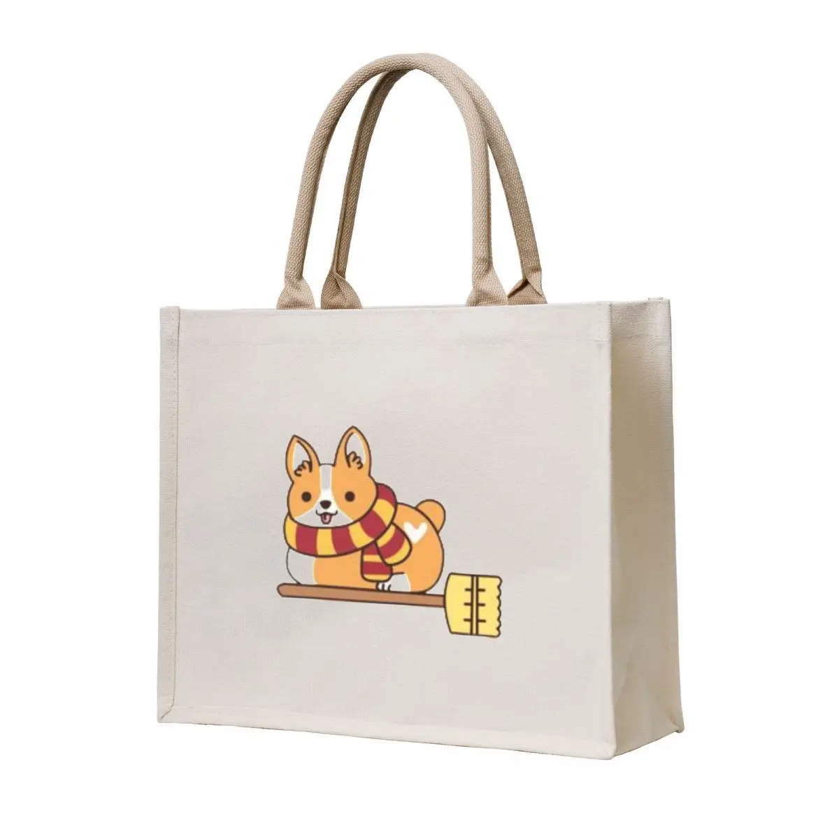 

Magic Dog on Broomstick Tote Bag female bag handbag tote bag