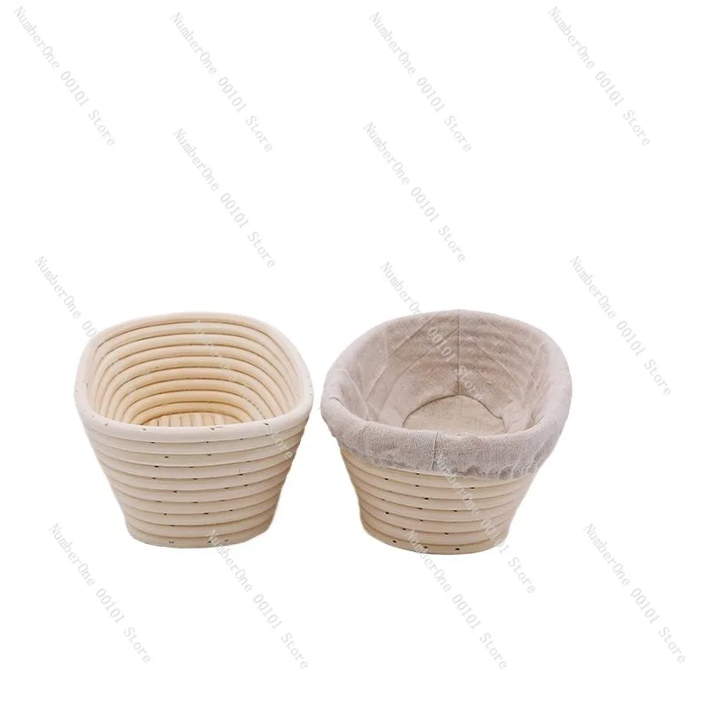 Cesta de fermentación de pan de ratán tejida a mano, estilo europeo, Banneton para fermentación de masa de pan de levadura, molde redondo para hornear, natural