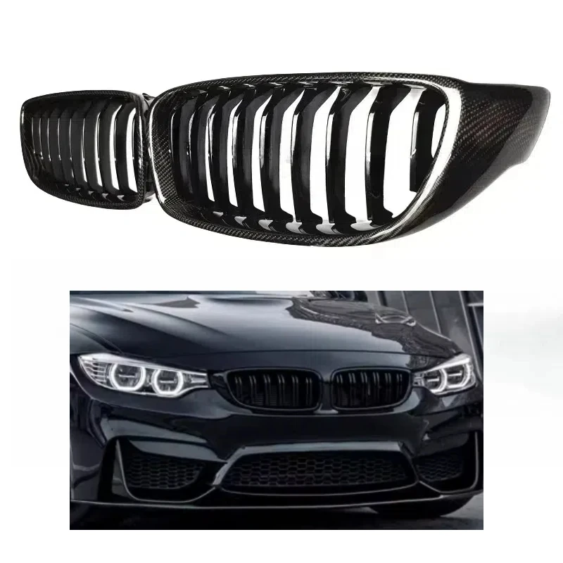 

Real Carbon Fiber F32 front bumper grille auto parts For BMW 4 Series F32 F33 F36 F80 F82 F83 2013-2016 F30 Grille
