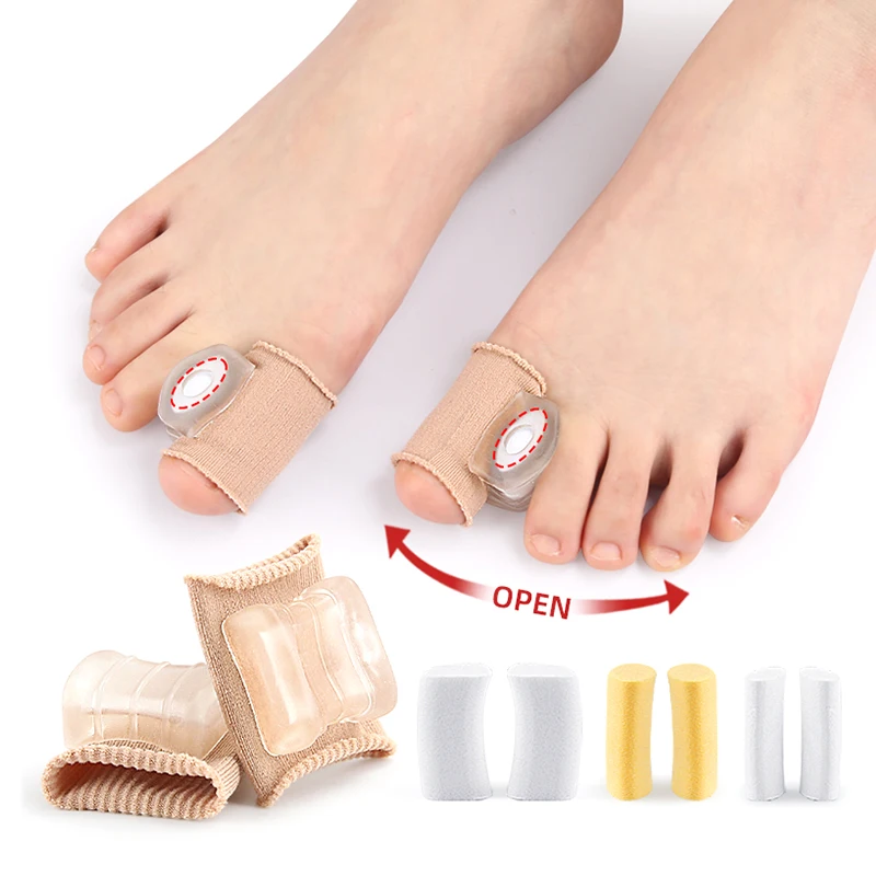 

2Pcs Foot Care Tools Silicone Toe Spreader Separator Bunion Hallux Valgus Corrector Thumb Finger Correction Straightener