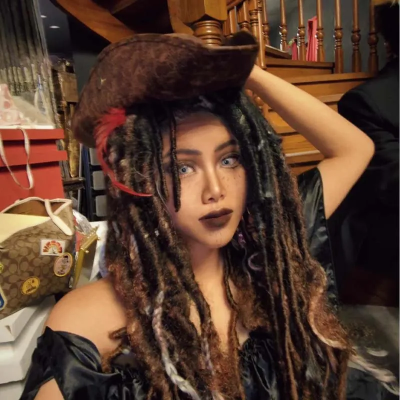 Anime película piratas caribeño marrón tricornio sombrero de pirata fiesta de disfraces vestir hasta cuero de imitación sombreros de pirata europeos medievales