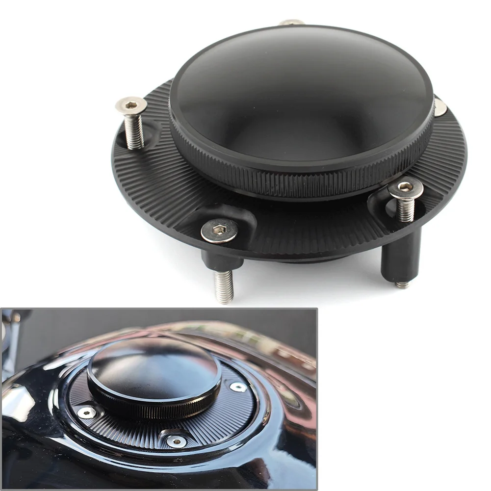 

Black Motorcycle Alloy Fuel Gas Tank Cap Cover For Harley-Davidson X350